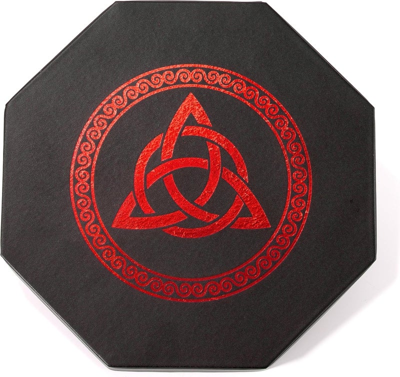 Soar Forge DND Dice Tray - Premium 9 Inch Tray Dungeons and Dragons - Exquisitely Detailed Red World Tree & Triquetra Design - Perfect Rolling & Box Storage to Protect Your Dice for D&D and RPG - Image 2